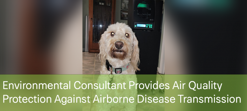 Blog post title image for providing air quality protection against airborne disease transmission